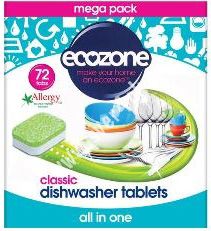 Ecozone Таблетки для посудомоечной машины экологические 72 шт