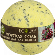 Ecolab Бурлящий шар для ванны Чёрная смородина и Клюква