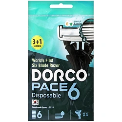 Dorco Pace 6 Станки для бритья одноразовые 4 шт.