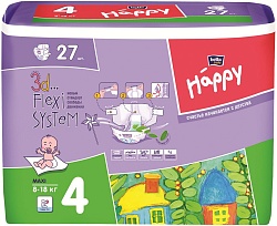 Bella Подгузники для детей Baby Happy Maxi 8 - 18 кг 27 шт