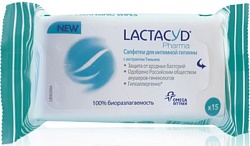 Lactacyd Femina Pharma Салфетки для интимной гигиены с экстрактом тимьяна №15