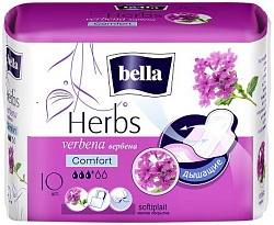 Bella Прокладки женские Herbs Verbena softiplait 10 шт