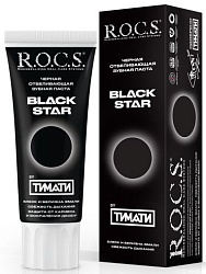 R.O.C.S. Зубная паста Black Star Чёрная отбеливающая 74 г
