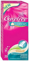 Carefree Прокладки ежедневные воздухопроницаемые Cotton fresh 20 шт