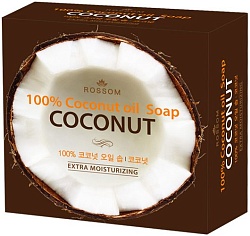 Mukunghwa Мыло туалетное твёрдое из 100% масла кокоса с кокосовой копрой увлажняющее 100 г