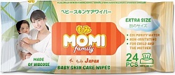 Momi Family Extra Size Детские влажные салфетки  24 шт. 300 х 200 мм