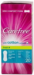 Carefree Прокладки ежедневные воздухопроницаемые Cotton 20 шт