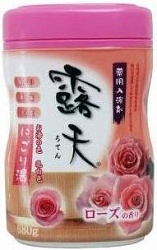 Fuso Kagaku Соль для ванны с бодрящим эффектом и ароматом роз банка 680 г