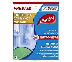 Unicum Салфетка микрофибра для ванной комнаты 1 шт