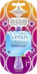 Gillette Venus Embrace Бритва с 1 сменной кассетой Молодежный дизайн