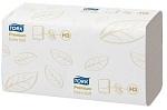 Tork Полотенца бумажные H3 Premium Singlefold 200 л 2-сл 23х23 см белые ультрамягкие