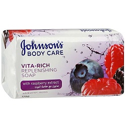 Johnson`s Care Vita-Rich Восстанавливающее мыло с экстрактом малины c ароматом лесных ягод 125 г