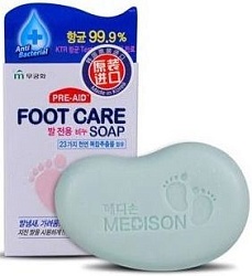 Mukunghwa Foot care soap Мыло для ухода за кожей ступней профилактика трещин, мозолей, зуда и неприятного запаха 90 г