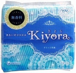 Unicharm Sanitary Sofy Kiyora Ежедневные гигиенические прокладки без аромата 72 шт