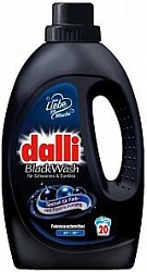 Dalli Black Wash Универсальное жидкое средство для стирки чёрных и тёмных тканей для любого текстиля 20 стирок 1,1 л