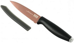 Нож универсальный Kuhn Rikon Professional Titanium зубчатое лезвие Rosegold 23043