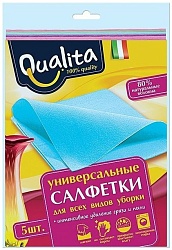 Qualita салфетки из вискозы 5 шт