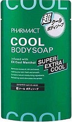Kumano Cosmetics Pharmaact Extra Cool Жидкое мыло для тела экстра свежающее запасной блок 350 мл