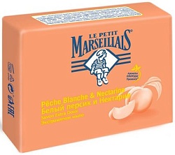 Le Petit Marseillais Мыло экстрамягкое Белый персик и Нектарин 90 г