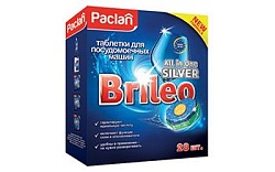 Paclan Brileo Таблетки для посудомоечных машин All in one Silver 28 шт