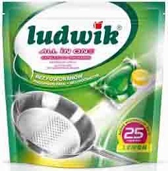 Ludwik All in One Гелевые капсулы для посудомоечных машин без фосфатов 25 шт