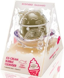 Econeko Капсула Очищающее средство Ice-cream Bubble Бамбуковый уголь