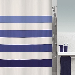 Spirella Штора для ванной Four синяя 180х200 см