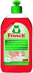 Frosch Концентрированный гель для мытья посуды Красный апельсин 0,5 л