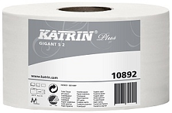 Katrin Plus Gigant S2 2-слойная туалетная бумага премиум качества из целлюлозы в больших рулонах с перфорацией длина 160 метров