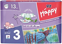 Bella Подгузники для детей Baby Happy Midi 5 - 9 кг 13 шт