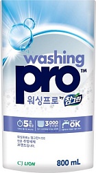CJ Lion Средство для мытья посуды Washing Pro мягкая упаковка 800 мл
