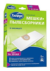 Тайфун TA 201AR Бумажные мешки-пылесборники для пылесосов 4 шт. Vax/Arlett