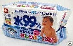 iPlus Влажные салфетки для новорождённых мягкая упаковка 80 шт * 3