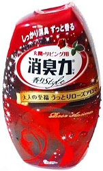 ST Shoushuuriki Жидкий Дезодорант–ароматизатор для комнат c ароматом роз 400 мл