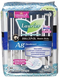 Laurier Beauty Style Женские гигиенические прокладки на каждый день с ионами серебра Fresh без запаха 62 шт