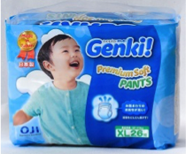 Nepia Genki! Детские подгузники-трусики (для мальчиков и девочек) 26 шт., 12-17 кг (Размер XL)