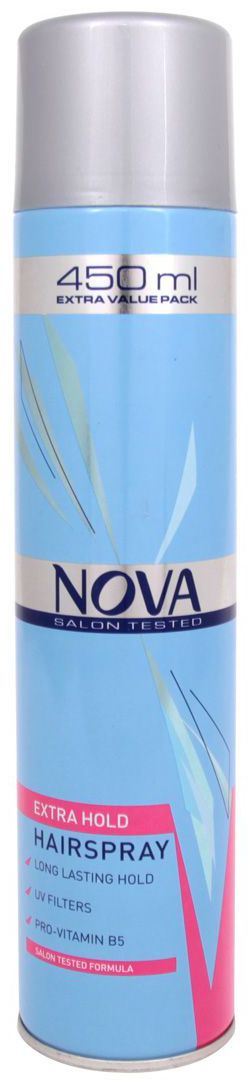 Лак для укладки волос nova gold 400 мл суперфиксации