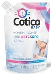 Cotico Кондиционер-ополаскиватель для белья Детский дой пак 1 л