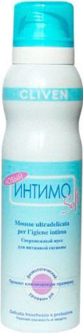 Мусс сверхнежный для интимной гигиены Интимо Cliven 150 ml. :