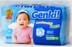 Nepia Genki! Детские подгузники-трусики (для мальчиков и девочек) 32 шт., 7-10 кг (Размер M)