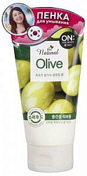 LG On The Body Natural Olive Пенка для умывания с маслом оливы 120 г