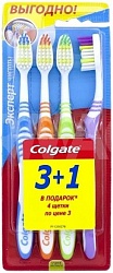 Colgate Промоупаковка зубных щёток Эксперт Чистоты средние 3 шт + 1 бесплатно