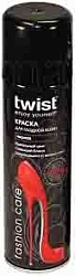 Twist Fashion Аэрозоль-краска для кожи чёрная 250 мл