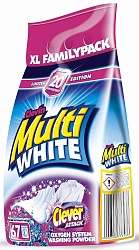 Multicolor Стиральный порошок для белых и деликатных тканей без фосфатов Clovin Multi White пакет 67 стирок 5 кг