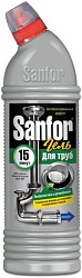 Sanfor Чистящее средство для труб Профилактика и дезинфекция 1 л