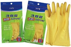 Clean Wrap Перчатки из натурального латекса с хлопковым покрытием жёлтые размер M 1 пара