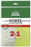 Domi Салфетка из микрофибры универсальная Forte 2 в 1 1 шт