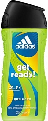 Adidas Гель для душа для тела и волос для мужчин get ready! 250 мл