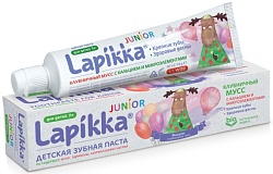 R.O.C.S. Lapikka Junior Зубная паста Клубничный мусс с кальцием и микроэлементами 74 г