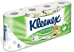 Kleenex туалетная бумага Нежная Ромашка трёхслойная 8 шт.